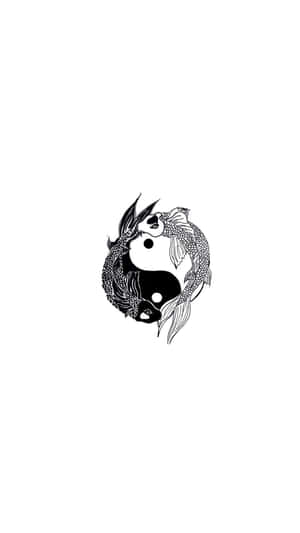 Yin Yang Fish Wallpaper Wallpaper