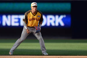 Yoan Moncada Wearing Yellow Jersey Wallpaper