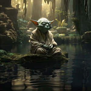 Yoda Meditation Dagobah Swamp Wallpaper