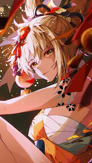 Yoimiya With Bandage Wallpaper