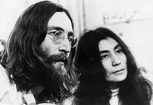 Yoko Ono John Lennon Long Hair Wallpaper