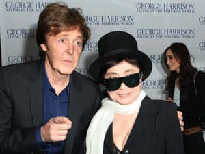Yoko Ono With Paul Mccartney Wallpaper