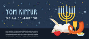 Yom Kippur Dayof Atonement Banner Wallpaper