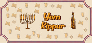 Yom Kippur Jewish Holiday Banner Wallpaper