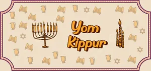 Yom Kippur Jewish Holiday Banner Wallpaper
