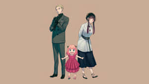 Yor Forger With Loid And Anya Wallpaper