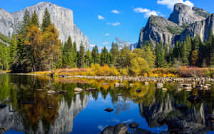 Yosemite National Park Camping Desktop Wallpaper