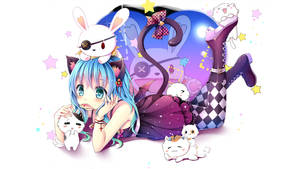 Yoshino Himekawa With Pets Wallpaper