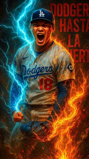 Yoshinobu Yamamoto Dodgers Power Wallpaper