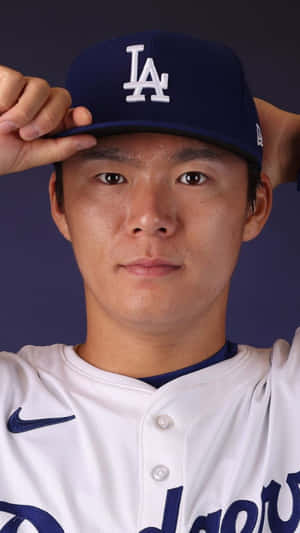 Yoshinobu Yamamoto Dodgers Profile Wallpaper