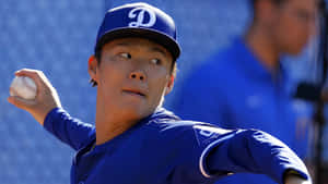 Yoshinobu Yamamoto Pitching Action Wallpaper