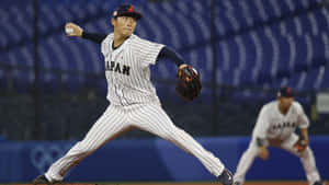 Yoshinobu Yamamoto Pitching Action Wallpaper