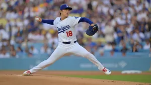 Yoshinobu Yamamoto Pitching Action Wallpaper