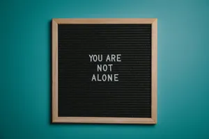 You Are Not Alone Motivational Quotes Wallpaper