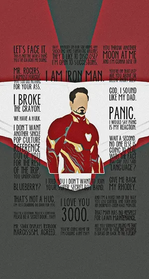 “you Can Take Away My Suits, Take Away My Home, But One Thing You Can't Take Away...i Am Iron Man.” Wallpaper