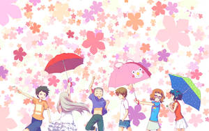 Young Anohana Characters Wallpaper