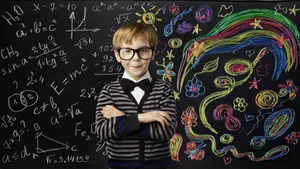 Young Genius Creative Mathand Art Wallpaper