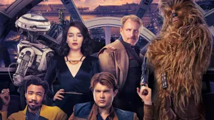Young Han Solo And Chewbacca In Action In Solo: A Star Wars Story Wallpaper