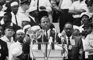 Young John Lewis Making A Speech Wallpaper