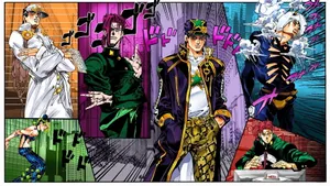 Young Joseph Joestar Striking A Pose In Battle Tendency Wallpaper
