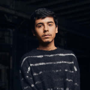 Young Manin Striped Sweater Wallpaper