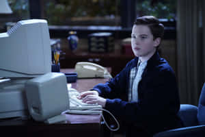 Young Sheldon Computer Scene Wallpaper