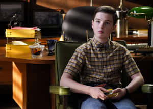 Young Sheldon Contemplative Moment Wallpaper