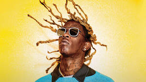 Young Thug Looking Fierce Wallpaper