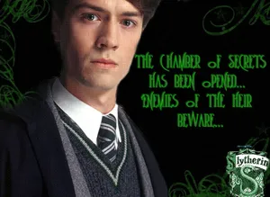 Young Tom Riddle Casting A Spell In The Dark Wallpaper