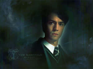 Young Tom Riddle's Mysterious Gaze Wallpaper