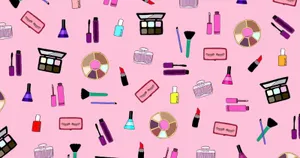 Young Woman With Cute Makeup And Colorful Eyeshadow Wallpaper