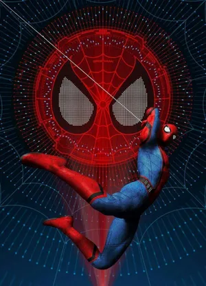 Your Friendly Neighborhood Spider-man Swinging Into Action Wallpaper