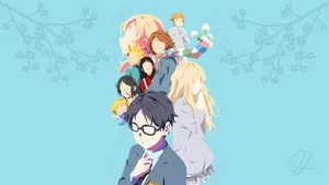 Your Lie In April Anime Characters Wallpaper