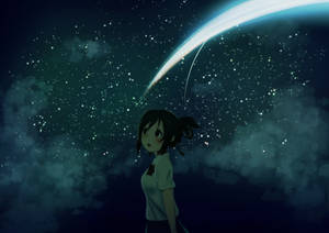 Your Name Anime Comet Wallpaper