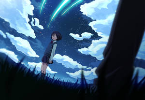 Your Name Anime Mitsuha Wallpaper