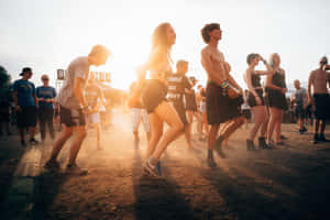 Youth Festival Sunlit Dance Wallpaper