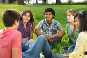 Youth Group Gathering Outdoors.jpg Wallpaper