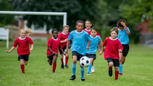 Youth Soccer Matchin Action Wallpaper
