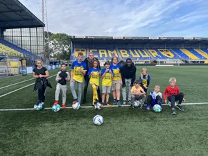 Youth Soccer Teamat Cambuur Stadium Wallpaper