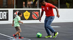 Youth Street Soccer Play Wallpaper