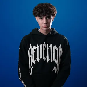 Youthin Black Hoodie Blue Background Wallpaper