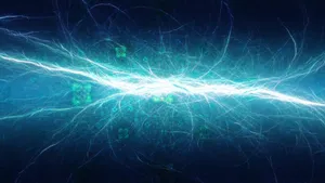 Youtube Thumbnail Blue Lightning Wallpaper