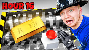 Youtuber Unspeakable With Gold Bar Wallpaper