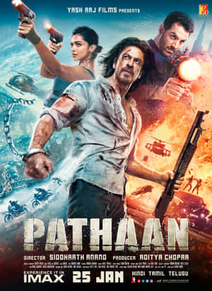 Yrf Pathaan Poster Wallpaper