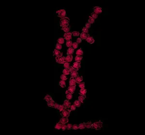 Ysl Roses Design Wallpaper