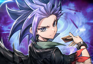 Yu-gi-oh's Yuto In Action With His Phantom Knights Deck Wallpaper