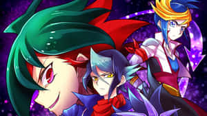 Yu-gi-oh! Yugo Battling In An Epic Duel Wallpaper