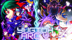 Yu-gi-oh! Yugo Riding His Signature Duel Runner Synchro Dimension's Clear Wing Synchro Dragon Wallpaper