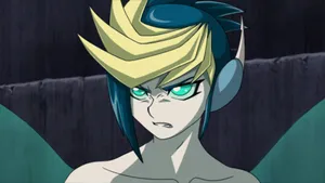 Yu-gi-oh Yugo - Vibrant Duelist In Action Wallpaper