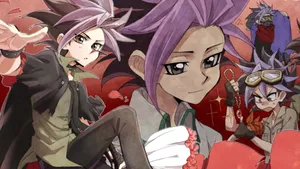 Yu-gi-oh! Yuto Showcasing His Fierce, Captivating Battling Skills Wallpaper